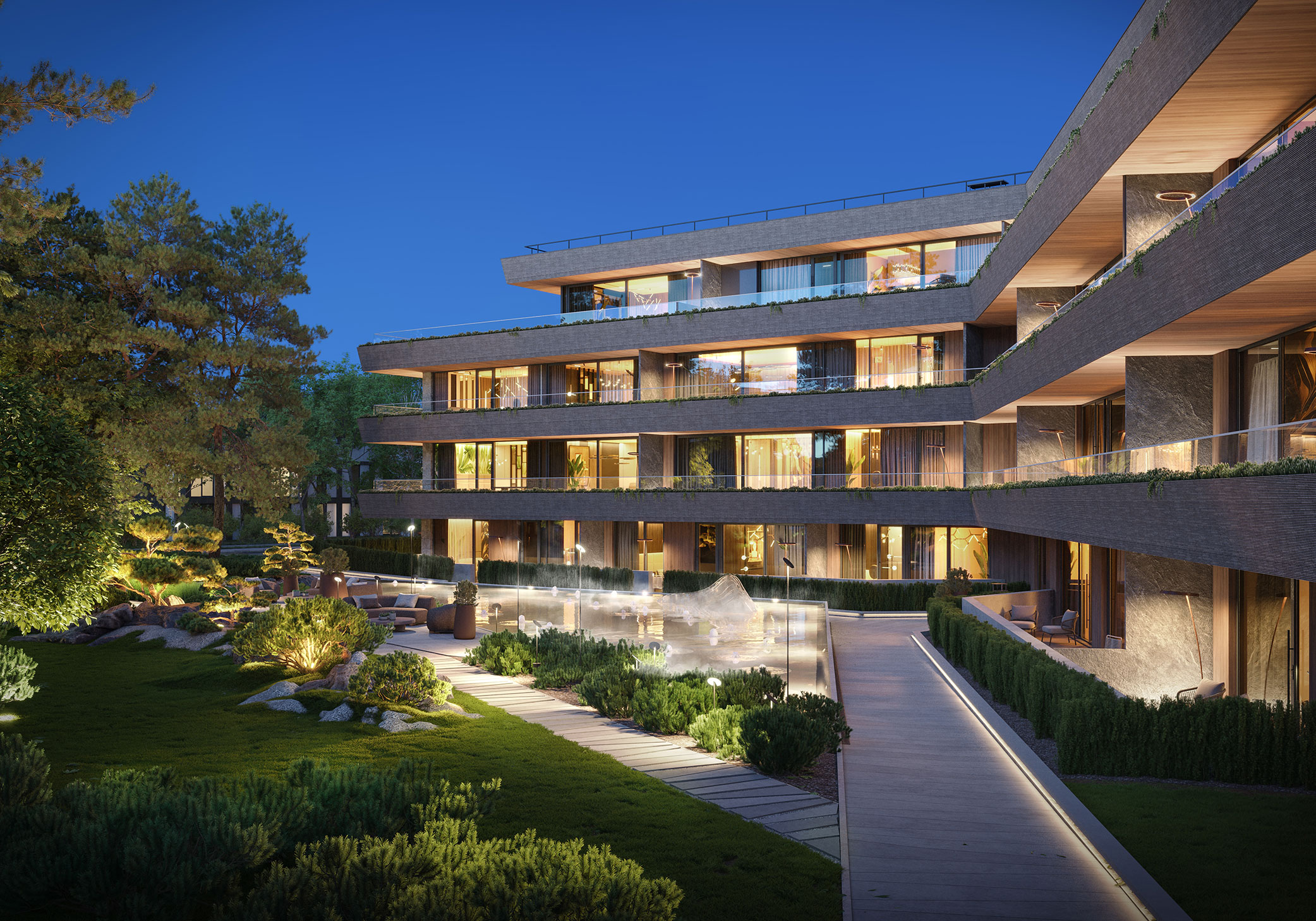 Prabangus projektas Palangoje „Vandens formos“