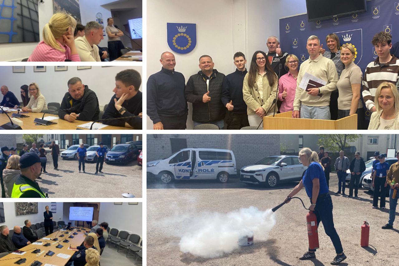 Tarnybos darbuotojai gilino profesines žinias ruošdamiesi vasaros sezonui