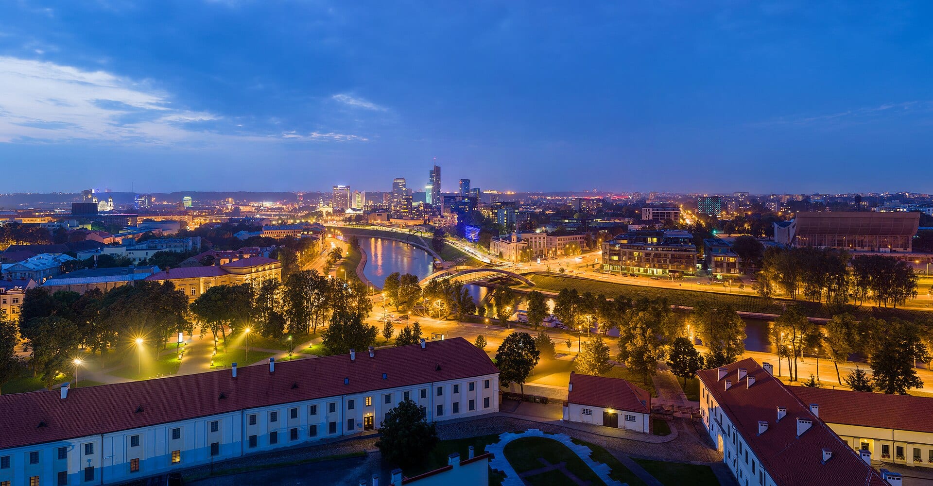 Vilnius Modern Skyline At Dusk, Lithuania - Diliff