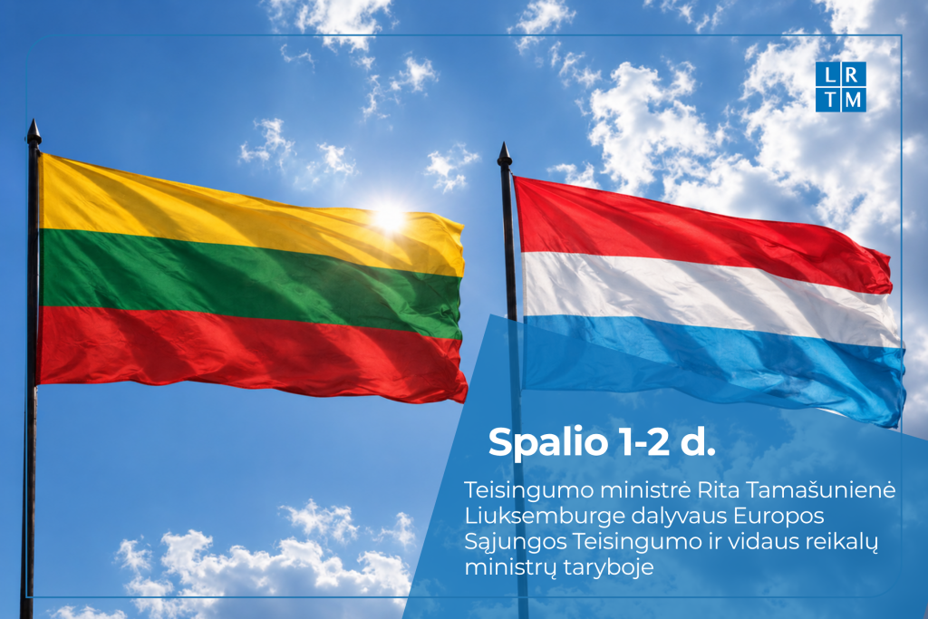 R. Tamašunienė ES ministrų taryboje akcentuos Eurojusto stiprinimą ir pagalbą Ukrainai kovoje dėl Nepriklausomybės